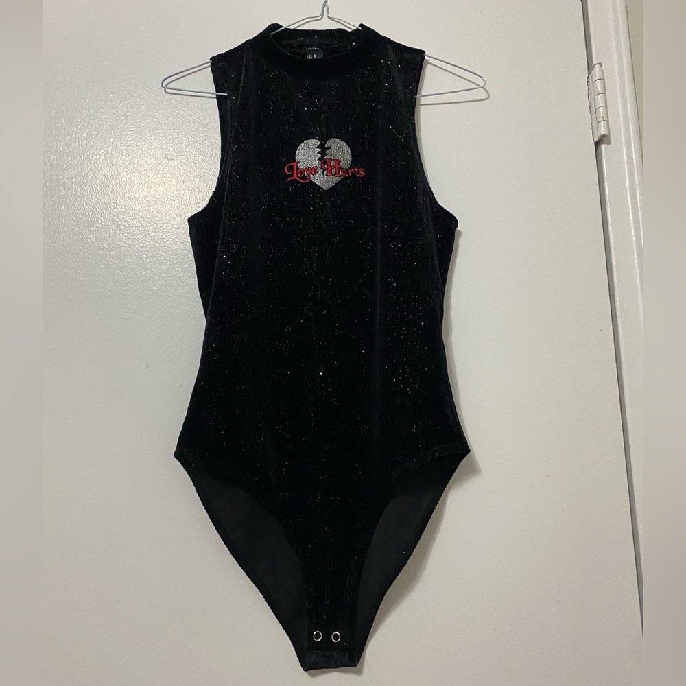 Sparkly forever 21 bodysuit!